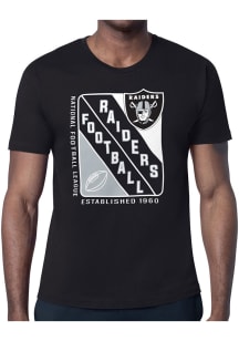 Starter Las Vegas Raiders Black Shield Short Sleeve T Shirt