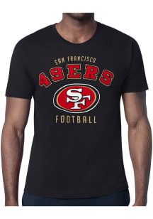 Starter San Francisco 49ers Black Logo Short Sleeve T Shirt