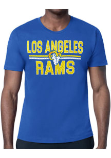 Starter Los Angeles Rams Blue Mesh Logo Short Sleeve T Shirt