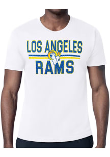 Starter Los Angeles Rams White Mesh Logo Short Sleeve T Shirt