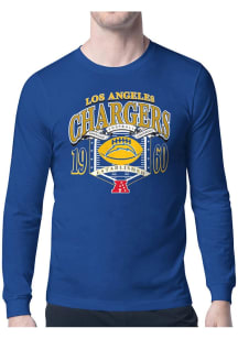 Starter Los Angeles Chargers Blue 80s Logo Long Sleeve T Shirt