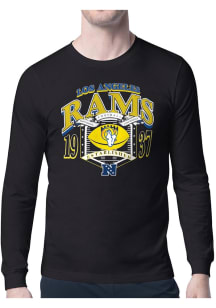 Starter Los Angeles Rams Black 80s Logo Long Sleeve T Shirt