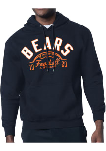 Starter Chicago Bears Mens Navy Blue Half Ball Long Sleeve Hoodie
