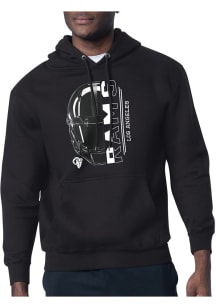 Starter Los Angeles Rams Mens Black Half Helmet Long Sleeve Hoodie