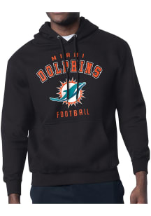 Starter Miami Dolphins Mens Black Logo Long Sleeve Hoodie