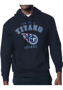 Starter Tennessee Titans Mens Navy Blue Logo Long Sleeve Hoodie