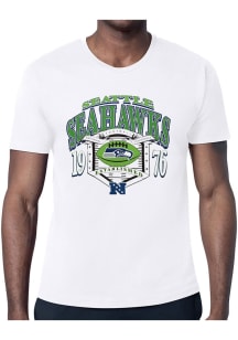 Starter Seattle Seahawks White 80s Logo Short Sleeve T Shirt