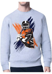 Starter Chicago Bears Mens Grey Player Long Sleeve Crew Sweatshirt