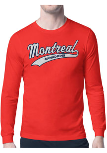 Starter Montreal Canadiens Red Tailsweep Long Sleeve T Shirt