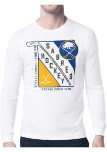 Starter Buffalo Sabres White Shield Long Sleeve T Shirt