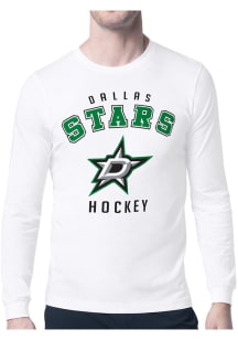 Starter Dallas Stars White Logo Long Sleeve T Shirt