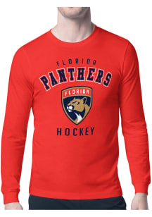 Starter Florida Panthers Red Logo Long Sleeve T Shirt