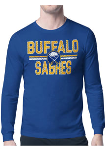 Starter Buffalo Sabres Blue Mesh Logo Long Sleeve T Shirt