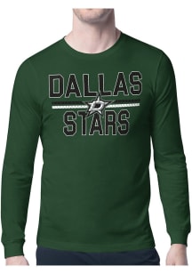 Starter Dallas Stars Green Mesh Logo Long Sleeve T Shirt
