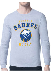 Starter Buffalo Sabres Grey Logo Long Sleeve T Shirt