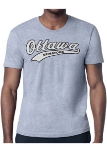 Starter Ottawa Senators Grey Tailsweep Short Sleeve T Shirt