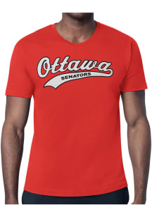 Starter Ottawa Senators Red Tailsweep Short Sleeve T Shirt
