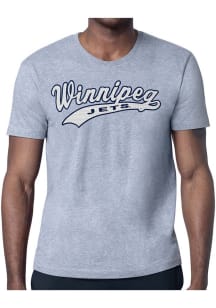 Starter Winnipeg Jets Grey Tailsweep Short Sleeve T Shirt