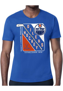 Starter Edmonton Oilers Blue Shield Short Sleeve T Shirt
