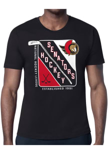 Starter Ottawa Senators Black Shield Short Sleeve T Shirt