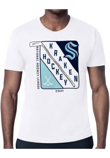 Starter Seattle Kraken White Shield Short Sleeve T Shirt