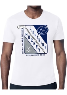 Starter Tampa Bay Lightning White Shield Short Sleeve T Shirt