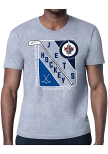 Starter Winnipeg Jets Grey Shield Short Sleeve T Shirt
