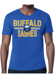 Starter Buffalo Sabres Blue Mesh Logo Short Sleeve T Shirt