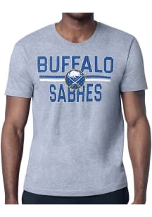 Starter Buffalo Sabres Grey Mesh Logo Short Sleeve T Shirt
