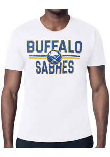 Starter Buffalo Sabres White Mesh Logo Short Sleeve T Shirt