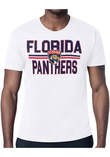 Starter Florida Panthers White Mesh Logo Short Sleeve T Shirt