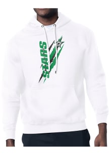 Starter Dallas Stars Mens White Color Scratch Long Sleeve Hoodie