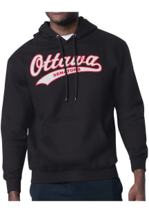 Starter Ottawa Senators Mens Black Tailsweep Long Sleeve Hoodie
