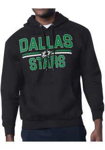 Starter Dallas Stars Mens Black Mesh Logo Long Sleeve Hoodie