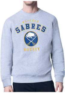 Starter Buffalo Sabres Mens Grey Logo Long Sleeve Crew Sweatshirt
