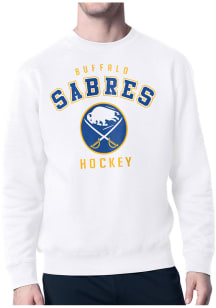 Starter Buffalo Sabres Mens White Logo Long Sleeve Crew Sweatshirt
