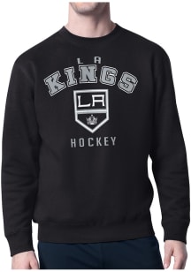 Starter Los Angeles Kings Mens Black Logo Long Sleeve Crew Sweatshirt