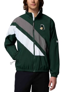 Columbia Michigan State Spartans Mens Green Reventure Windbreaker Medium Weight Jacket