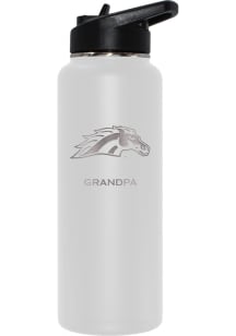 Western Michigan Broncos Grandpa 34oz Stainless Steel Bottle - White
