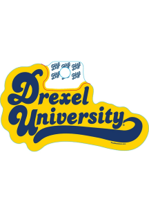Drexel Dragons Font Stickers - Navy Blue