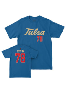 Davis Dotson Tulsa Golden Hurricane Youth Royal Blue NIL Sideline Player Tee