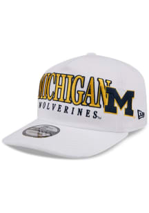 New Era Michigan Wolverines March Madness 19TWENTY Adjustable Hat - White