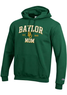 Champion Baylor Bears Mens Green EST Date Mom Powerblend Long Sleeve Hoodie