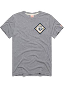 Homage Chicago Cubs Graphite 150 Diamond Left Chest Short Sleeve Fashion T Shirt