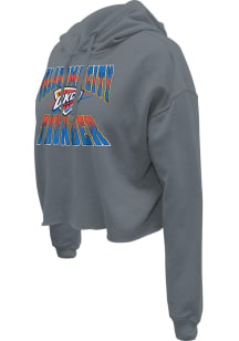 Oklahoma City Thunder Womens Grey Essential Hooded Sweatshirt
