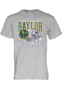 Blue 84 Baylor Bears Grey Football Football vs Kansas State Wildcats Short Sleeve T Shirt