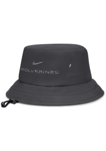 Nike Michigan Wolverines Anthracite Premium Performance Apex Mens Bucket Hat