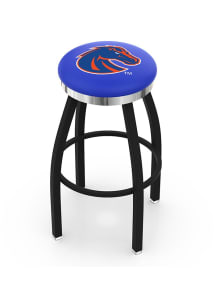 Boise State Broncos Chrome Seat Pub Stool - Black