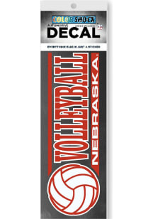 Nebraska Cornhuskers  Auto Decal - Scarlet Red