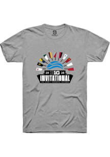 Summit Sportswear Big Ten Grey Big Ten 2026 Rowing Invitational Short Sleeve T Shirt